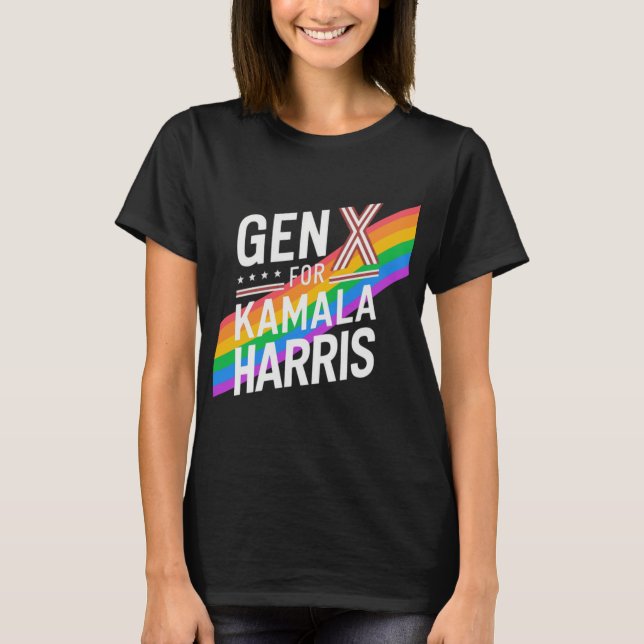 gen x för kamala harris t shirt (Framsida)
