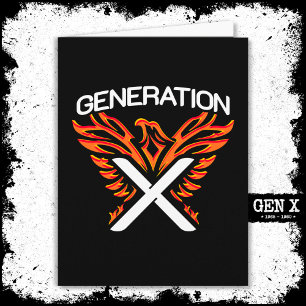 Gen X Gen Xer Phoenix Bird Generation X Kort