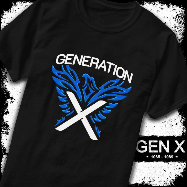 Gen X Gen Xer Phoenix Bird Generation X T Shirt (Skapare uppladdad)