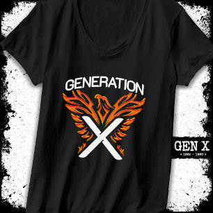 Gen X Gen Xer Phoenix Bird Generation X T Shirt