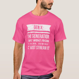 Gen X Generation X 60s 70:s 80-sekunders Humous Sa T Shirt