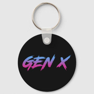 Gen X Generation X Retro-Vintage Nyckelring
