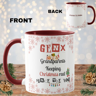 Gen X Grandföräldrar Keeping Julafton rad sedan 60 Mugg