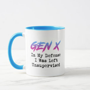 Gen X - i mitt försvar Lämnades jag utan tillsyn Mugg