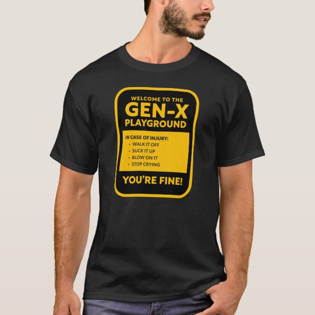 Gen-X Lekplats T Shirt (Framsida)