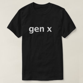 Gen X Minimalistisk Typografi T Shirt