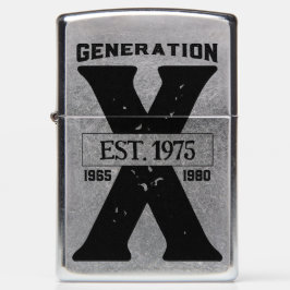 Gen X Personlig Street Chrome Zippo Lighter