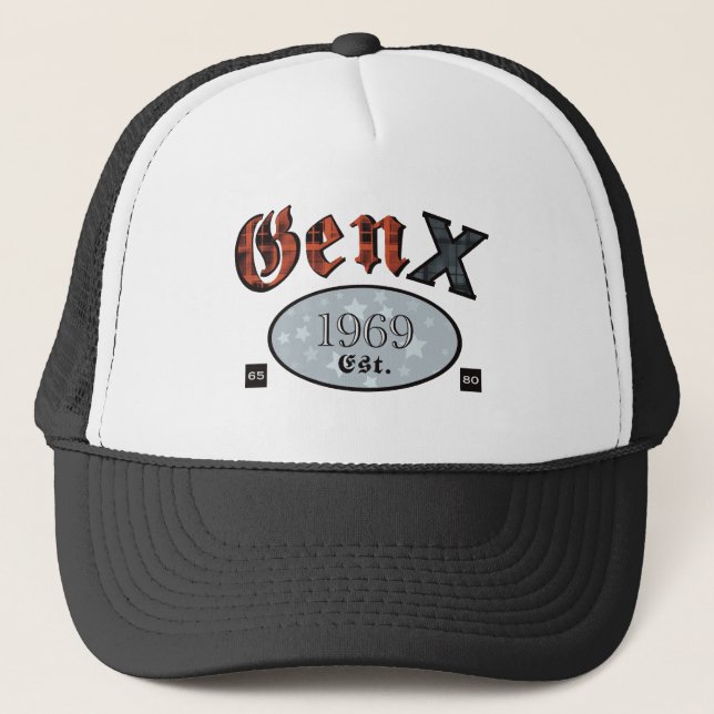 Gen X (Personligens födelseår 1969) Keps (Framsida)