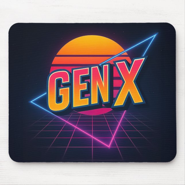 GEN X Retro 80s Mousepad Musmatta (Framsidan)