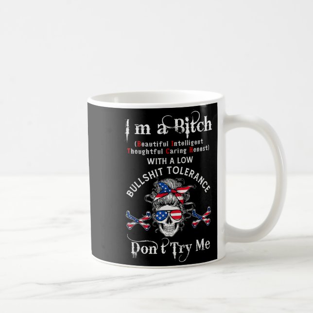 Gen X skelett Jag är ett vackert intelligent skele Kaffemugg (Höger)