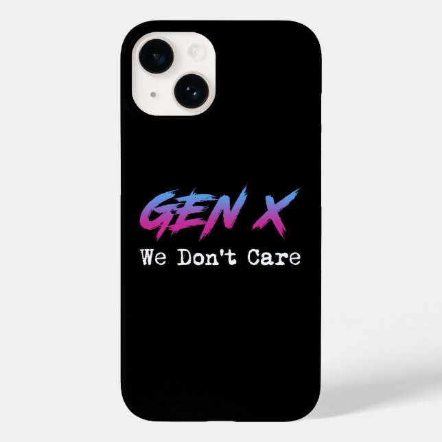 Gen X - We Don't Care (Baksida)