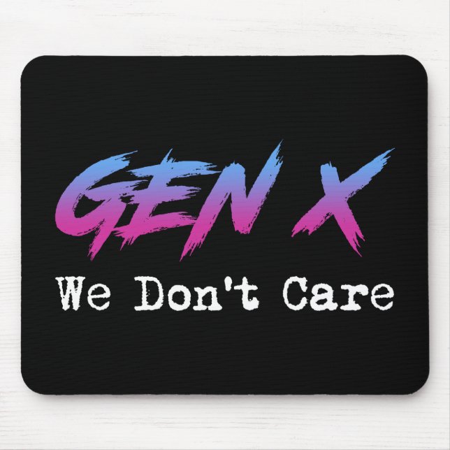 Gen X - We Don't Care Musmatta (Framsidan)