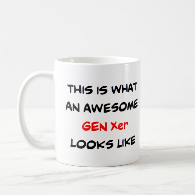 gen xer, fantastisk kaffemugg (Vänster)