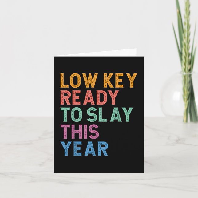 Gen Z Alpha Back to school lågNyckel Redo till Sla Kort (Framsida)