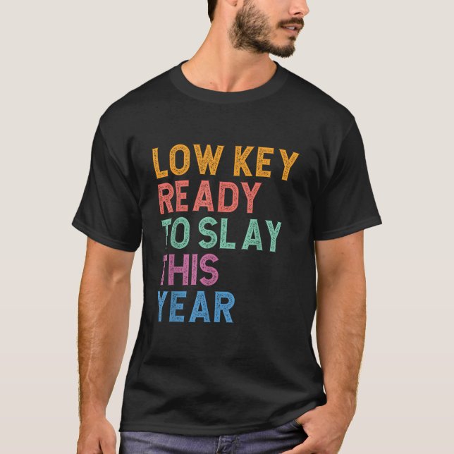 Gen Z Alpha Back to school lågNyckel Redo till Sla T Shirt (Framsida)