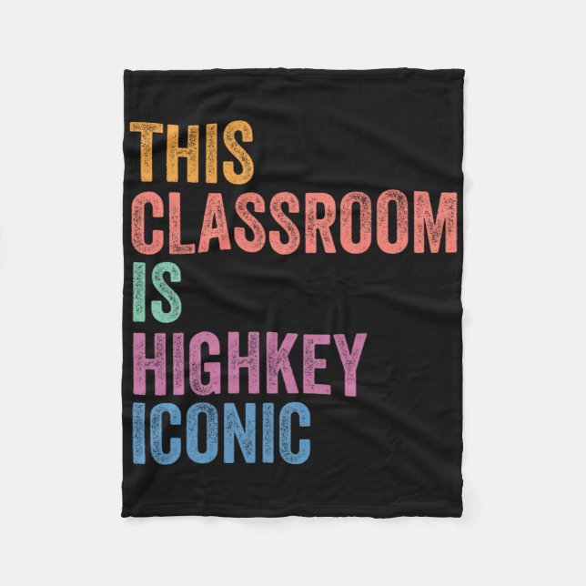 Gen Z Alpha Tillbaka Till Skolan Detta Klassrum Är Fleecefilt (Framsidan)
