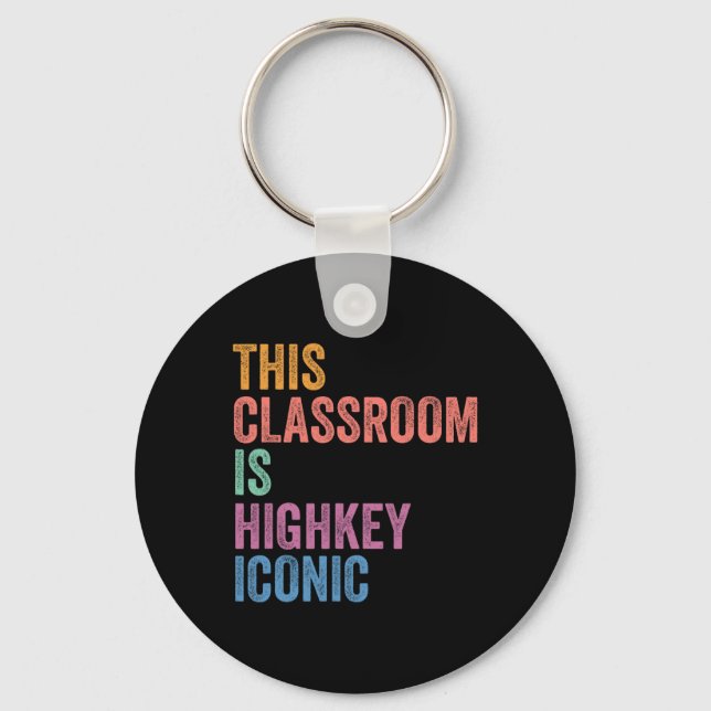Gen Z Alpha Tillbaka Till Skolan Detta Klassrum Är Nyckelring (Framsida)