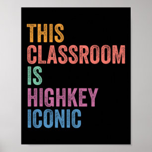 Gen Z Alpha tillbaka till skolan Detta klassrum är Poster