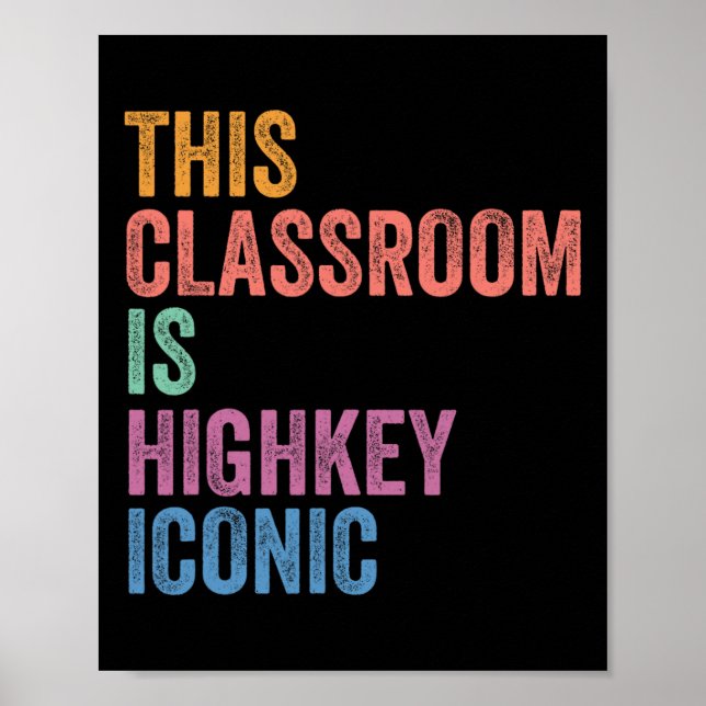 Gen Z Alpha tillbaka till skolan Detta klassrum är Poster (Framsidan)