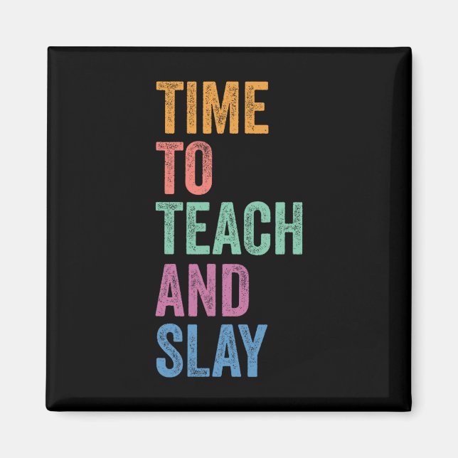Gen Z Alpha Tillbaka Till Skolan Lärare Dags Att U Magnet (Framsidan)