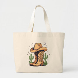 Gen Z Cowgirl Tote Bag – Cute Western Boho Design Jumbo Tygkasse
