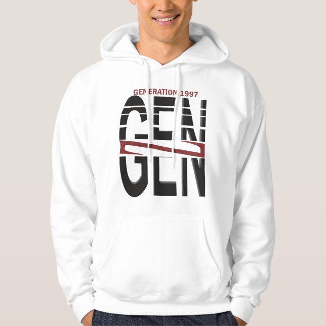 Gen Z Energy Hoodie – Real Vibes, No Filters |  (Framsida)
