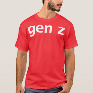 Gen Z Minimal typografi T Shirt