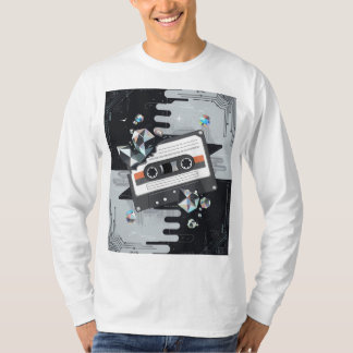 Gen-Z Streetwear with Vaporwave Glitch & Tech Vibe T Shirt