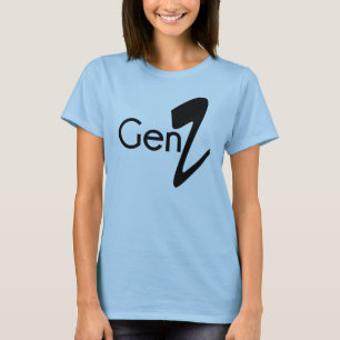 Gen Z Typography Celebrity Stil Tee Shirt