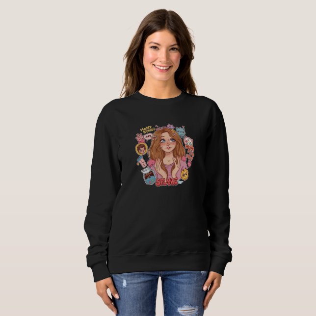 Gen Z-vibbar – Söt estetisk tjej  T Shirt (Hel framsida)