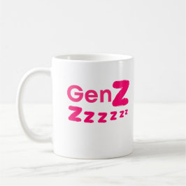 Gen Zzzzz – Sömnig Gen Z-humor Kaffemugg