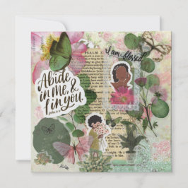 "Gena" Faith-baserade platta hälsningskort