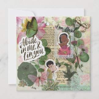 "Gena" Faith-baserade platta hälsningskort