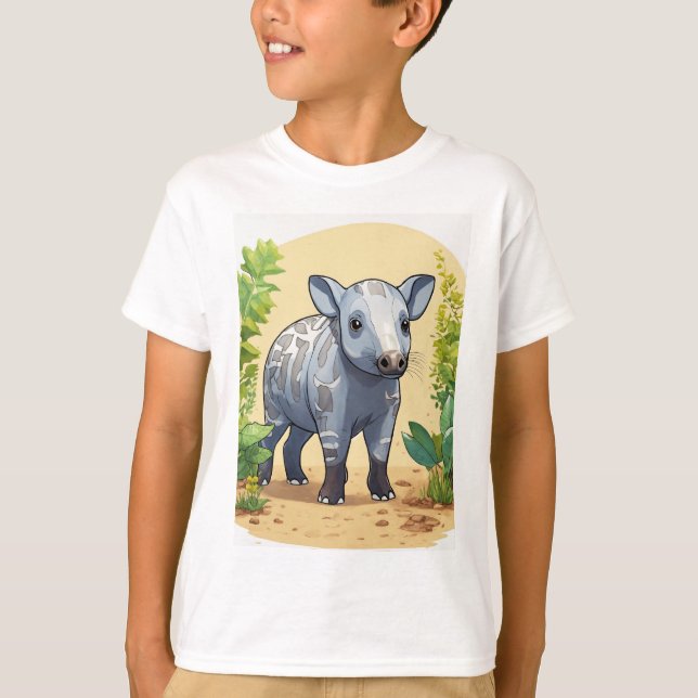 Genaret är en söt tapir av själve t shirt (Framsida)