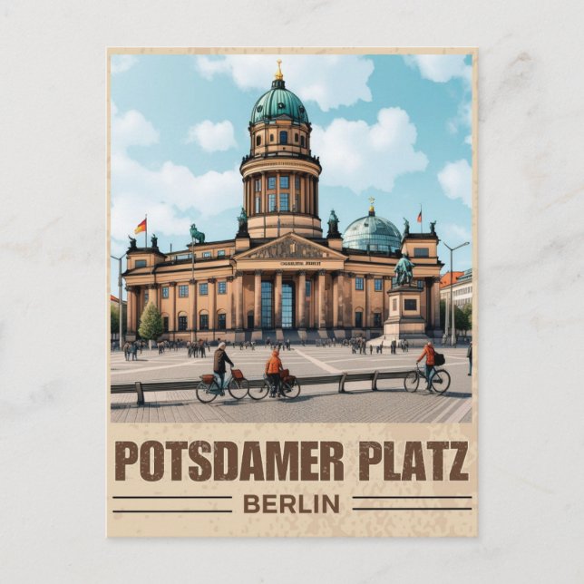 Gendarmenmarkt Berlin torg - potsdamer plats Vykort (Framsida)