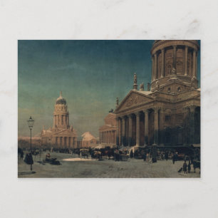 Gendarmenmarkt in Winter, 1857 Vykort
