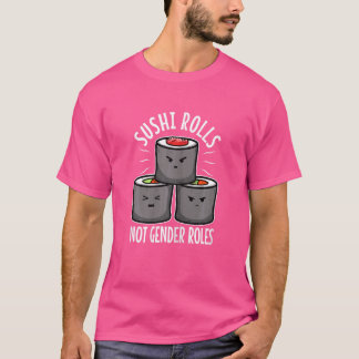 Gender 1 för kvinnor som har sushi Rolls T Shirt