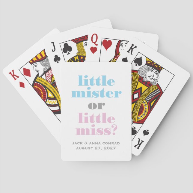 Gender 311 avslöjer lite Mister, lite Fröcken Casinokort (Baksidan)