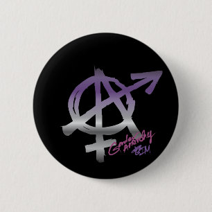 Gender Anarchy - Ace Färg - Pride Button Knapp