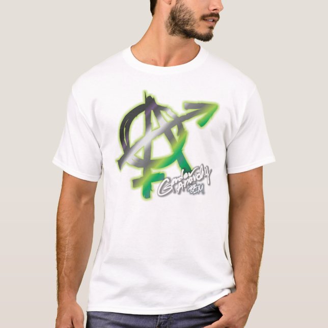 Gender Anarchy (front print) - Aro Färg Tee Shirt (Framsida)