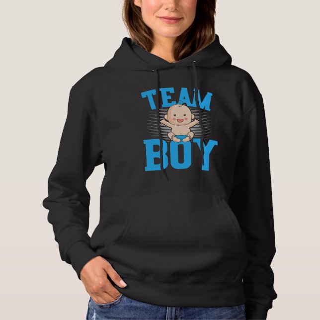 Gender Announcement  Team Boy Baby Party Reveal Pr T Shirt (Framsida)