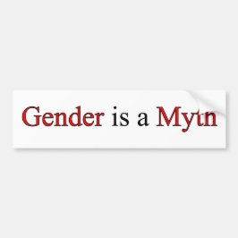 Gender är en Mythbildekal Bildekal