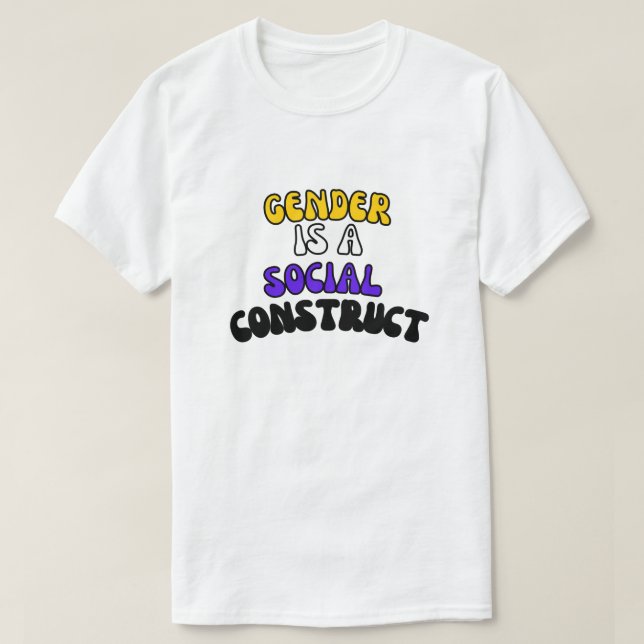 Gender är en Social-konstruktion T Shirt (Design framsida)