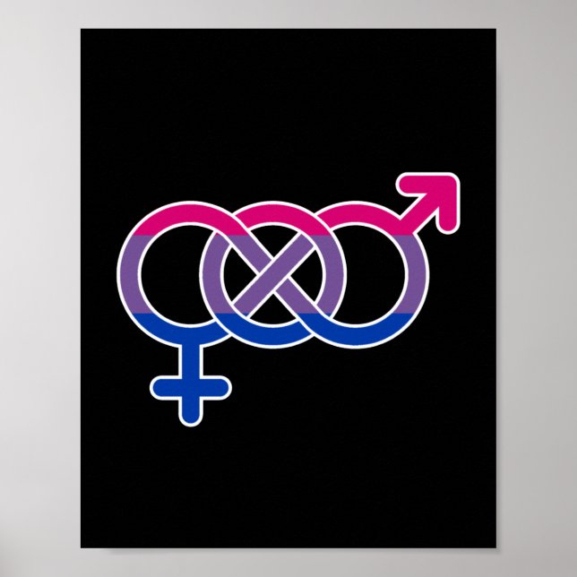Gender av bisexualitet Symbol Poster (Framsidan)