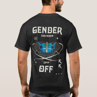 Gender av Ellips BTF-Mörk, icke-binärt Pride T Shirt