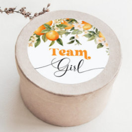 Gender av Little cutie Team Girl Runt Klistermärke