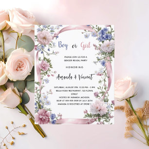 gender av rosa Blue blommigt Boy