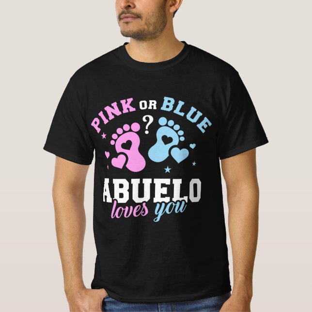 Gender avslöjar abuelo-farpa t shirt (Framsida)