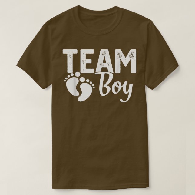 Gender avslöjar att grupppojken matchar familjen b t shirt (Design framsida)