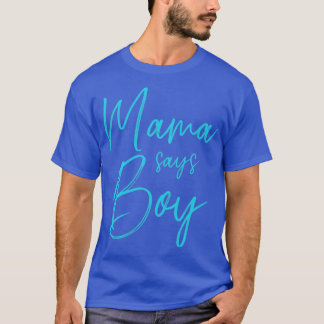 Gender avslöjar att mamma säger att pojken matchar t shirt